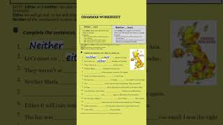 Either or neither noreither grammar englishgrammar beginners englishspeakingpractice [upl. by Viccora]