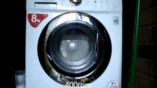 LG F1222TD Washing Machine spin only Program 1200rpm [upl. by Ackerley]