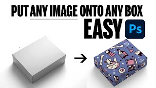 EASY  Put Any Image Onto a Box in Adobe Photoshop [upl. by Soracco750]