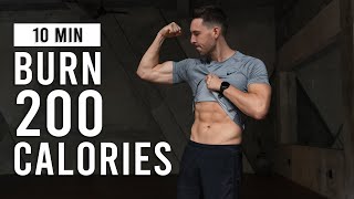 BURN 200 CALORIES With This 10 Min Full Body Cardio HIIT Workout No Equipment [upl. by Oirromed168]