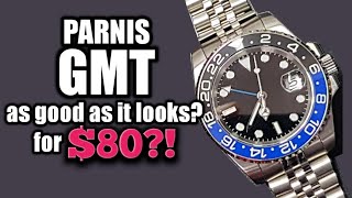 Parnis GMT Batman  Full Review  is it any good for 80 [upl. by Nowell]