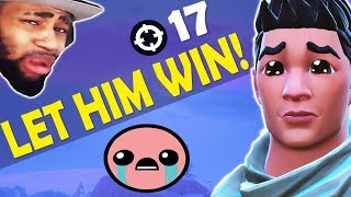 LET HIM WIN DAEQUAN   HEADSHOTS ALL AROUND  HIGH KILL FUNNY GAME  Fortnite Battle Royale [upl. by Russ]