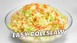 HOMEMADE COLESLAW Easy Apple COLE SLAW in 20 Minutes Making Coleslaw Recipe by Always Yummy [upl. by Atikim]