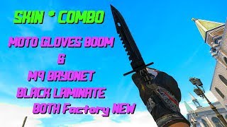 CS GO  Skin Combination Showcase  Moto Gloves  Boom  M9 Bayonet  Black Laminate 1440p 60fps [upl. by Rad460]