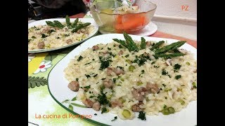 RISOTTO ASPARAGI E SALSICCIA [upl. by Schoof]