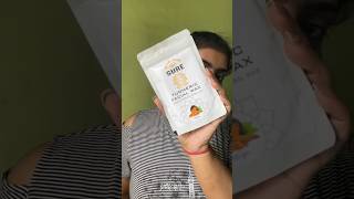 Sure Herbals turmeric facial wax powder ✨ youtubeshorts shortsfeed shortsvideo trendingshorts [upl. by Concordia]