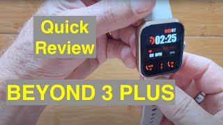 ZEBLAZE Beyond 3 PLUS Apple Watch Shaped AMOLED AlwaysOn BT Call GPS Smartwatch Quick Overview [upl. by Allys]