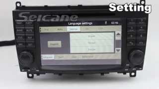 Mercedes Benz CLS W219 GPS Navigation SystemCLS W219 DVD Player [upl. by Scharf]