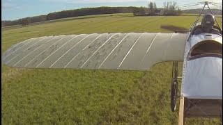 Bleriot XI2 turfted wing short flight [upl. by Annairt996]