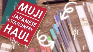 MUJI HAUL  Testing Japanese Stationery [upl. by Krum]