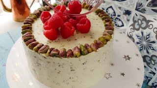 Recette russe pistache 177 روس بالفستق كيكة الفستق الروسية [upl. by Wadleigh]