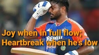 Sanju Samson  Batting hero or falling for zero if only he scored consistently  savind  T20Is [upl. by Nimesay293]