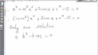 Equation of two tangents from a point outside the circle NCEA Level 3 Excellence [upl. by Ailyt]