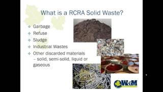 RCRA Hazardous Waste Management Training [upl. by Nevanod]