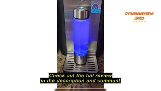 Review uiexitra Hydrogen Water Bottle Hydrogen Rich Water Generator Rechargeable Portable Glass Hy [upl. by Leitman]