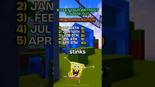 Did I guess your birthday 🎁❓ spongebob brainteaser shorts [upl. by Chaddie108]