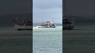 Paddle Steamer  Steam Ship Waverley on the River Thames [upl. by Reginnej]