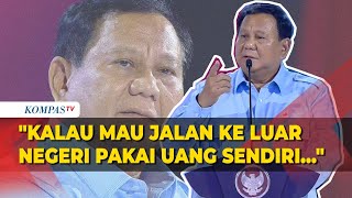 Prabowo Minta Jajaran Menteri Kurangi Anak Buah ke Luar Negeri Pakai Uang Sendiri [upl. by Dixon]