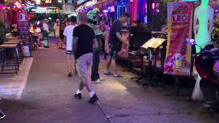 Pat Pong Patpong entertainment district Bangkok Thailand catering mainly to foreign tourists [upl. by Gabor993]