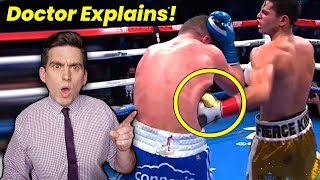 Ryan Garcia Delivers MASSIVE LIVER SHOT to Defeat Luke Campbell  Doctor Explains What Happened [upl. by Oralie]