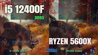 i5 12400 ddr5 vs Ryzen 5 5600x [upl. by Korie98]