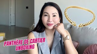 Panthère De Cartier Unboxing  Cartier Neckace Yellow Gold Lacquer Onyx Tsavorite Garnets [upl. by Rusel764]