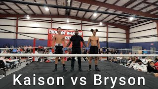 Choctaw Warrior Promotions 4 Kaison vs Bryson [upl. by Bowers]