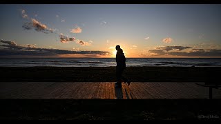 Sunset at Rotary Cove Beach in Goderich [upl. by Ecitnerp]