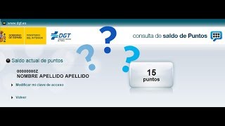 PUNTOS DGT CÓMO CONSULTAR TUS PUNTOS DEL CARNET DE CONDUCIR [upl. by Espy]