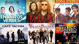 Rock En Español De Los 80 Y 90  Exitos Classicos Del Rock Maná Enrique Bunbury Hombres G y más [upl. by Marika253]