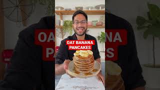 OAT BANANA PANCAKES  HEALTHY PANCAKE RECIPE  SUNDAY BREAKFAST shorts [upl. by Asaert]