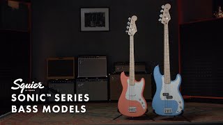 Exploring the Squier Sonic Series Bass Models  Fender [upl. by Arlyne358]