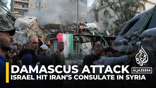 Several killed in Israeli strike on Iranian consulate building in Damascus [upl. by Arlette]