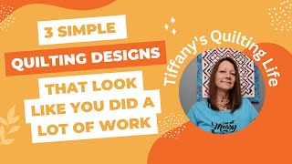 3 Simple Quilting Designs For Any Beginner Quilter [upl. by Dominga]