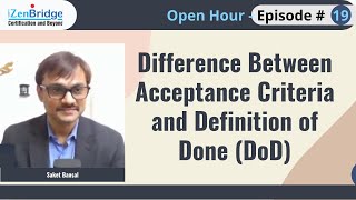 Difference Between Acceptance Criteria and Definition of Done DoD [upl. by Carlynne]