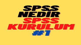 SPSS kurulumu SPSS nasıl indirilir veri analizi [upl. by Candis]