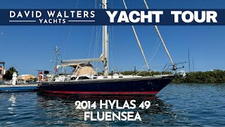 SOLD Hylas 49 2014 FLUENSEA Walkthrough  Yacht Tour [upl. by Zilvia904]