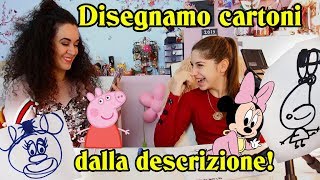 CHALLENGE Disegniamo CARTONI dalla Descrizione  troppo ridere [upl. by Mildrid]