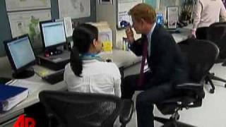 Raw Video Prince Harry Visits NY UNICEF Office [upl. by Soloma]