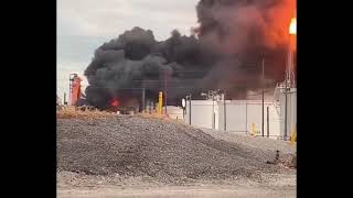 ANOTHER BP FIRE BP Refinery in Ohio on Fire [upl. by Ahtiek]