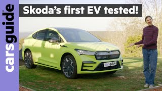 Skoda Enyaq 2025 review The best new Tesla Model Y electric car alternative [upl. by Blight879]