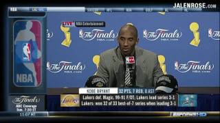 Kobe Bryant Game 4 Presser  Lakers vs Magic 2009 NBA Finals [upl. by Lunt]