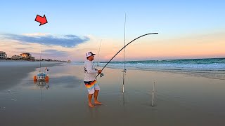 Surf Fishing the Sunset Bite and Caught This Summer Fishing Tips [upl. by Notneiuq]