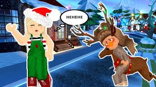 THE CHRISTMAS ELF TURNED HER BULLY INTO A REINDEER Royale high roleplay [upl. by Tavey]