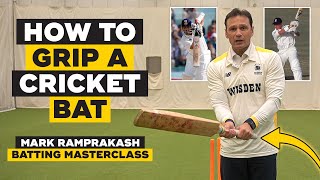 How to GRIP a cricket bat  Mark Ramprakash Batting Masterclass [upl. by Aennil]