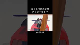 为什么飞机螺旋桨不会被子弹击中？科普 知识 冷知识 [upl. by Enaud]