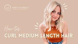 How to do Loose Curls for Medium Length Hair Easy amp Quick [upl. by Ahsayn]