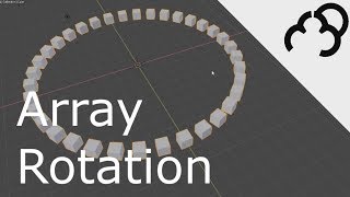 Blender 28 Array Modifier Rotate [upl. by Dust757]