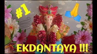 Ekadantaya Vakratundaya Gauri Tanaya Dhimi  Full Song with Lyrics  Shankar Mahadevan Ganesha Home [upl. by Zorana190]