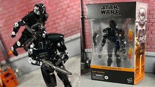 Star Wars Black Series Dark Trooper Mandalorian Action Figure Review [upl. by Suilenrac683]